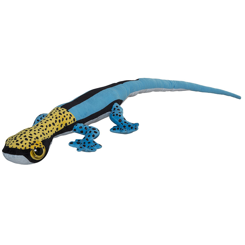 Peluche Gecko Jaune et Bleu 110cm