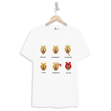 T-shirt enfant Emoji Girafe