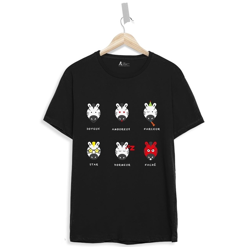 T-shirt enfant Emoji Zèbre