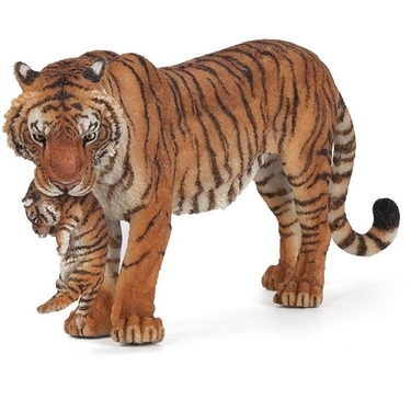 Figurine tigresse et son bébé