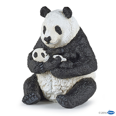 Figurine Panda et son bébé