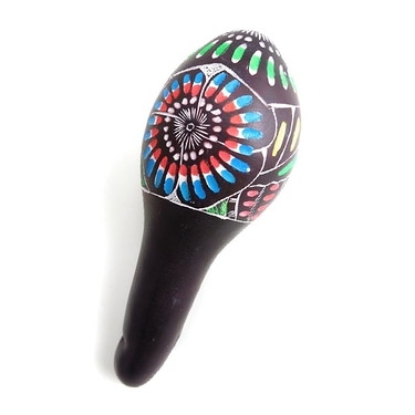 Maraca peinte à la main