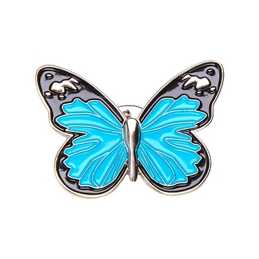 Pins papillon monarque bleu