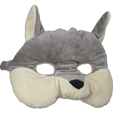 Masque en peluche loup